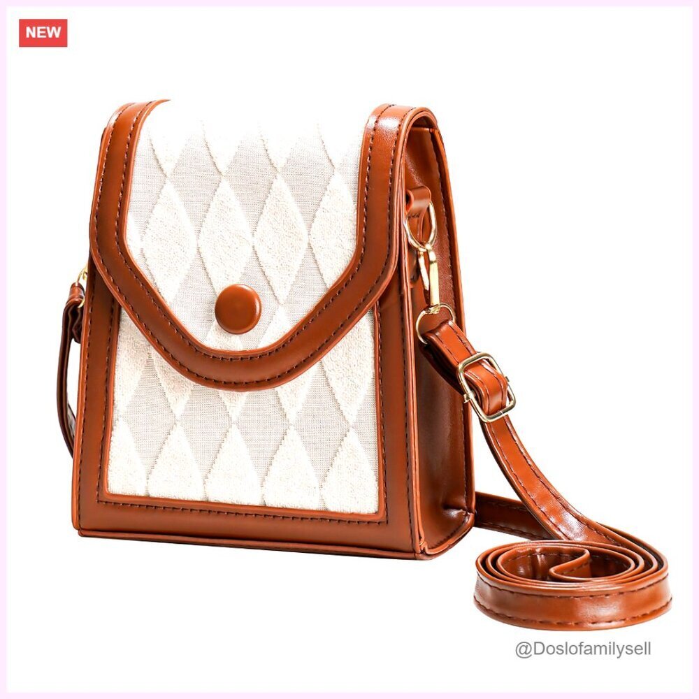 PU Leather Crossbody Phone Bag with Adjustable Strap